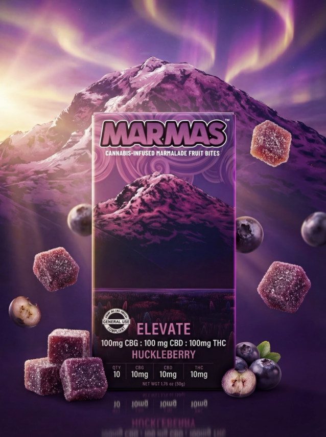 NWCS - Marmas - CBG:CBD:THC Elevate Huckleberry Gummies 10pk