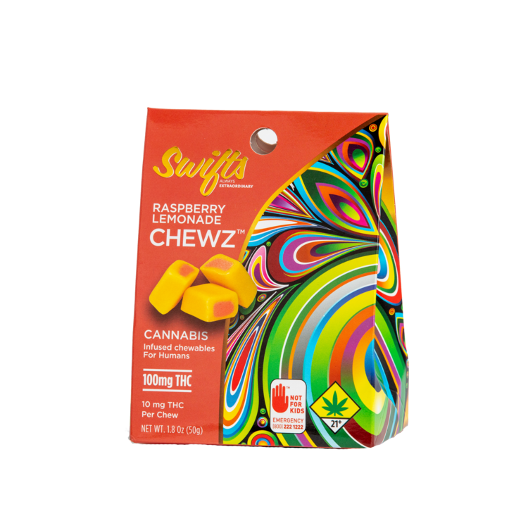 Raspberry Lemonade Chewz - 100mg
