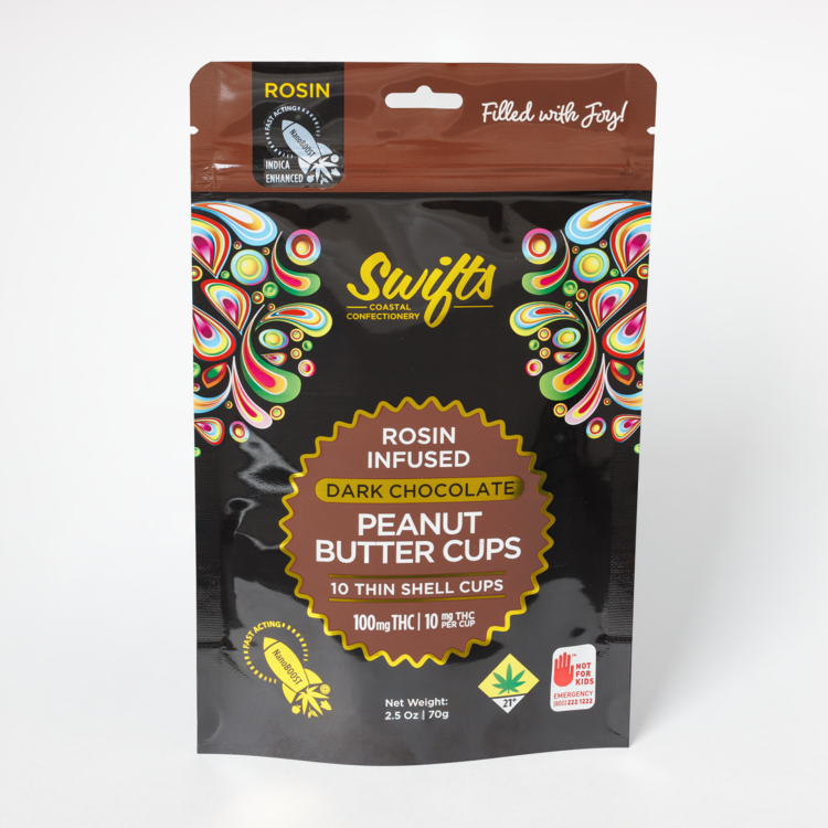 Indica Dark Chocolate Peanut Butter Cups - 100mg