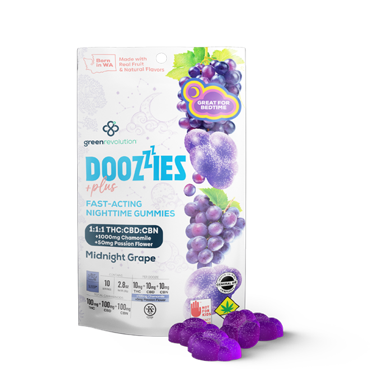 Plus Midnight Grape/100mg/100mg 10pk - Doozies | Central District