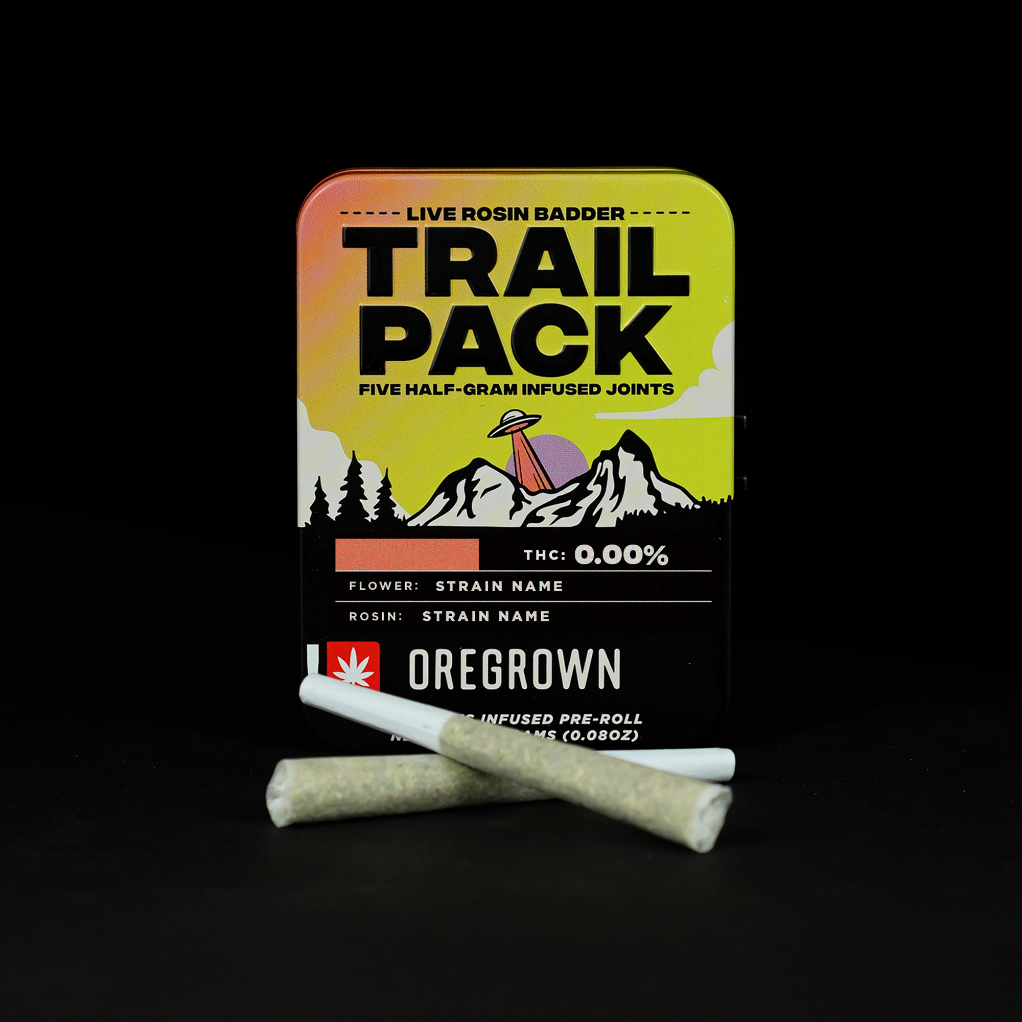 ipr Trail Pack (I) Hash Burger + GMO - Rosin infused preroll 5 pack