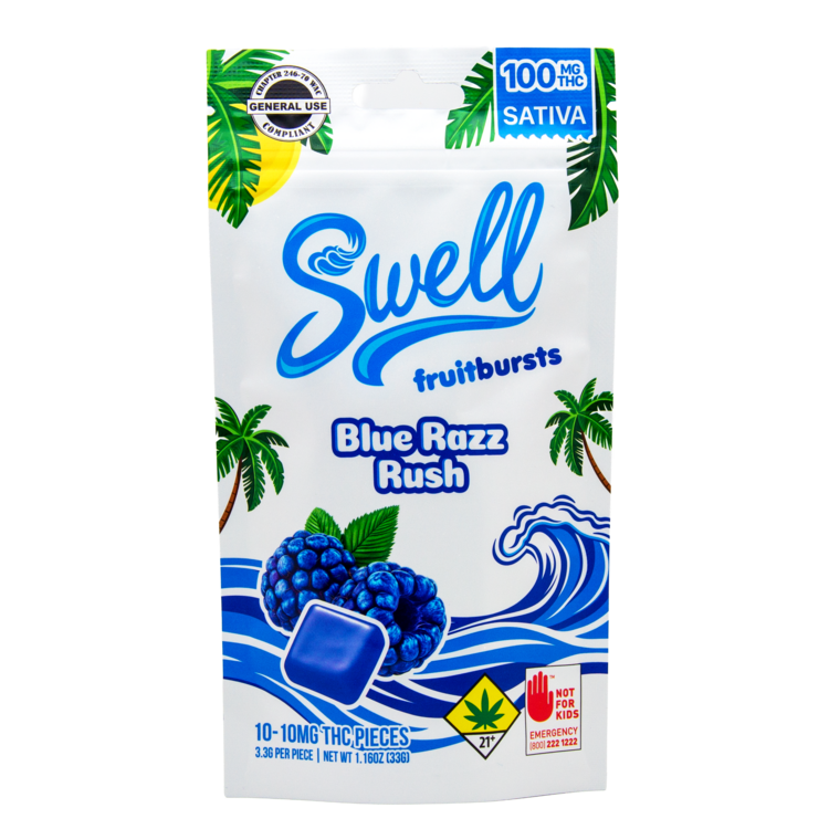 Edible Sativa Blue Razz Rush