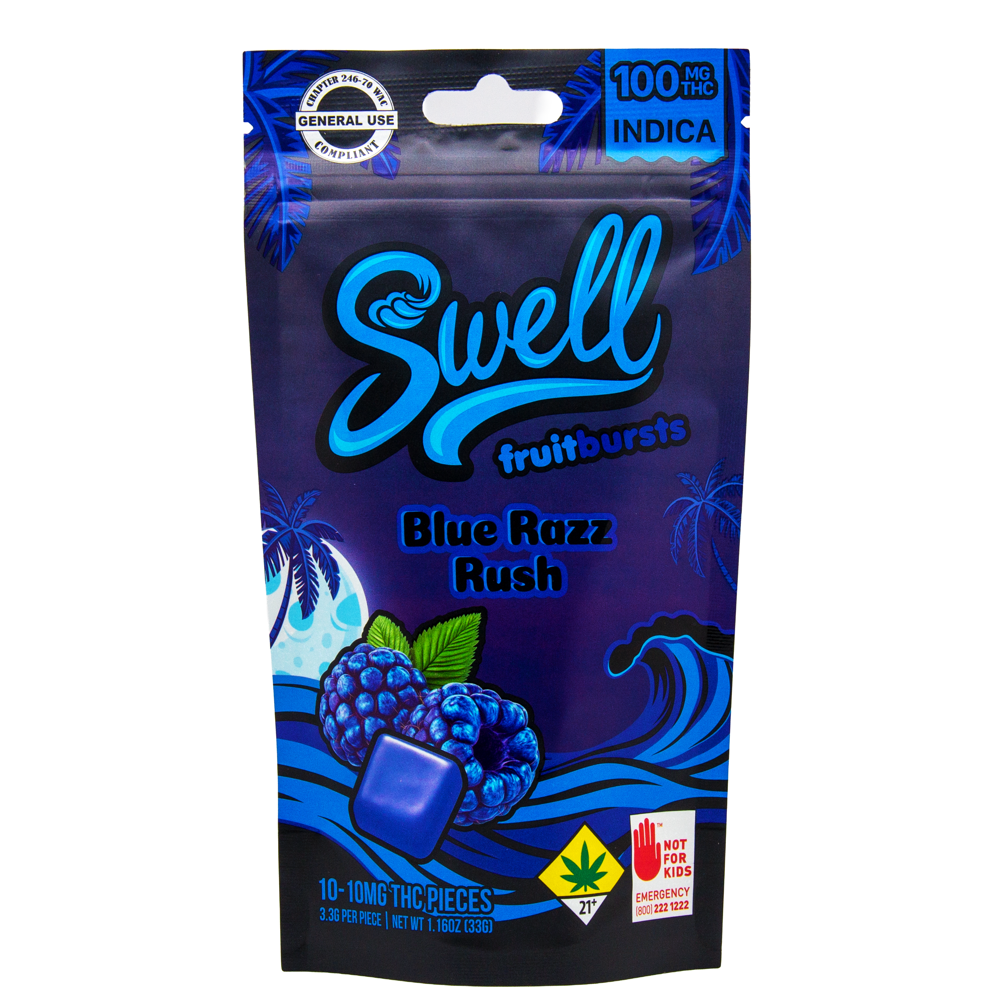 Edible Indica Blue Razz Rush