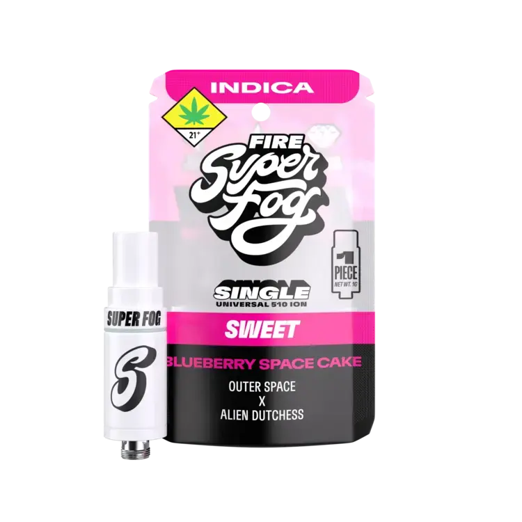 SUPERFOG: FIRE - ION - BLUEBERRY SPACE CAKE - 1 GRAM (CART)