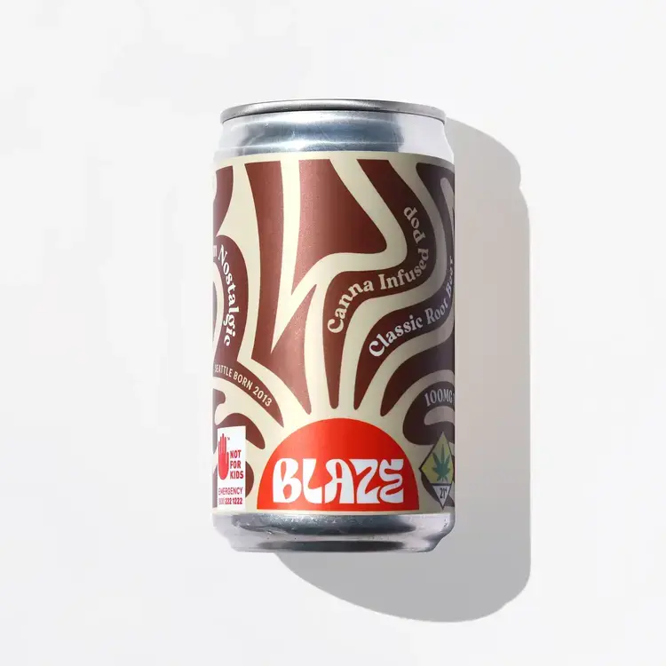 Blaze Beverage Classic Root Beer 100mg 6oz