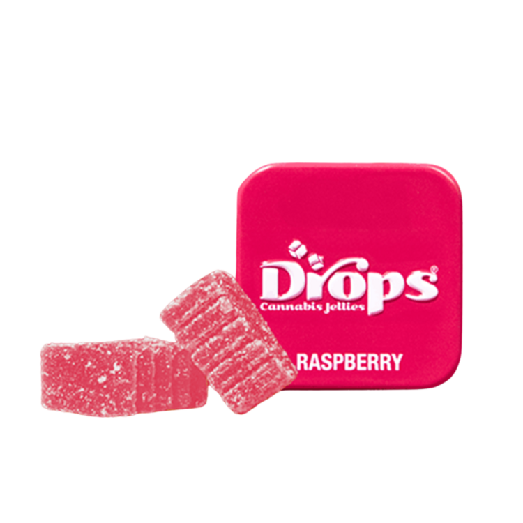 DROPS RASPBERRY 1:2 CBD 20PK ROSIN GUMMIES