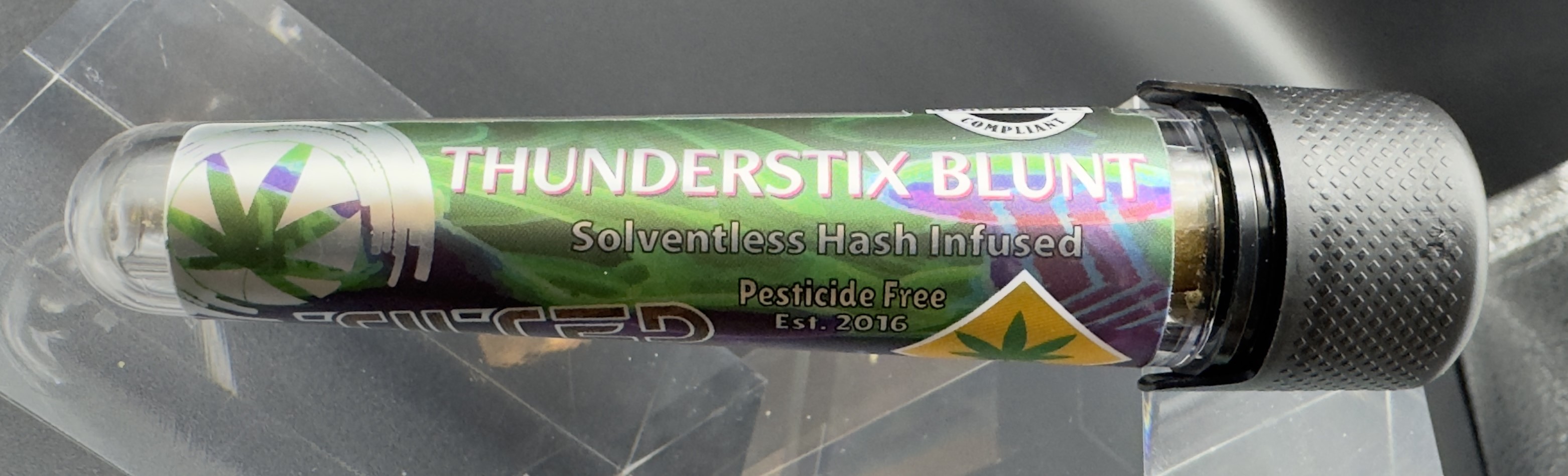 ThunderStix BLUNT-Tilted-DOH-glass tip preroll(1.2g) / Hash Burger (IH)