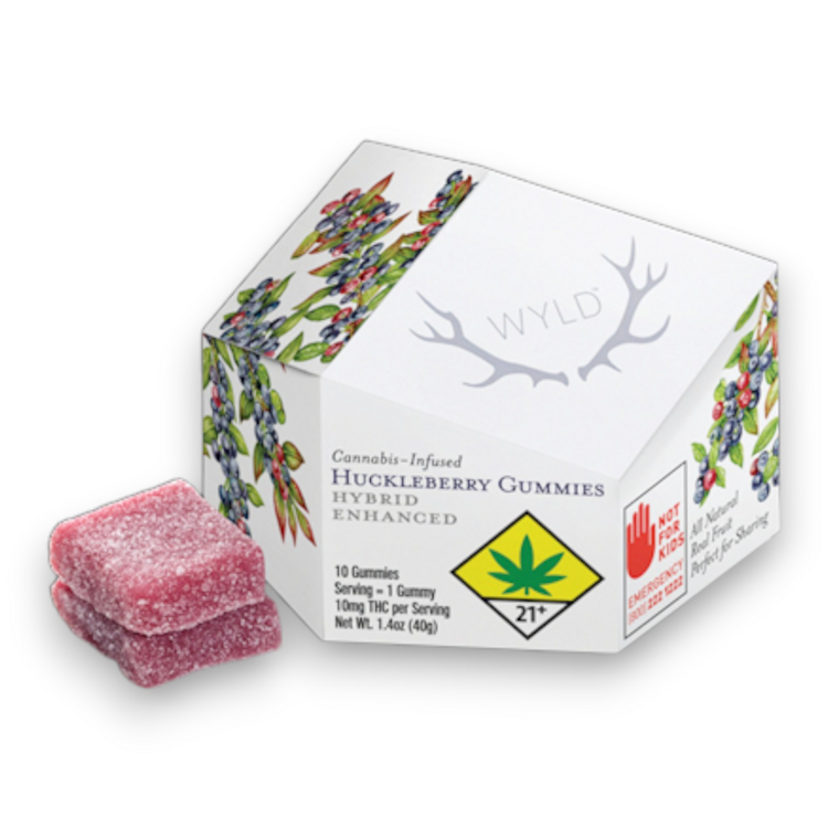Huckleberry Hybrid Enhanced Gummies - 10 Pack