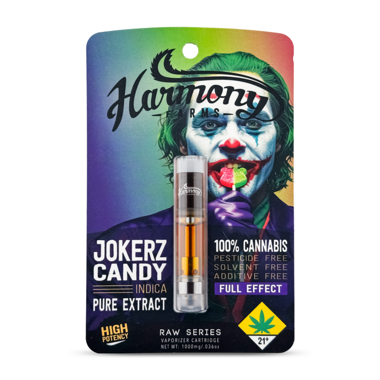 1g Jokerz Candy Cartridge Harmony Farms Raw