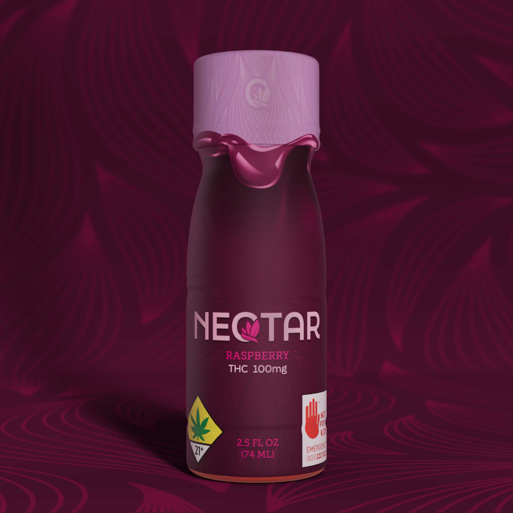 NeQtar - Shot - RASPBERRY - 100mg THC