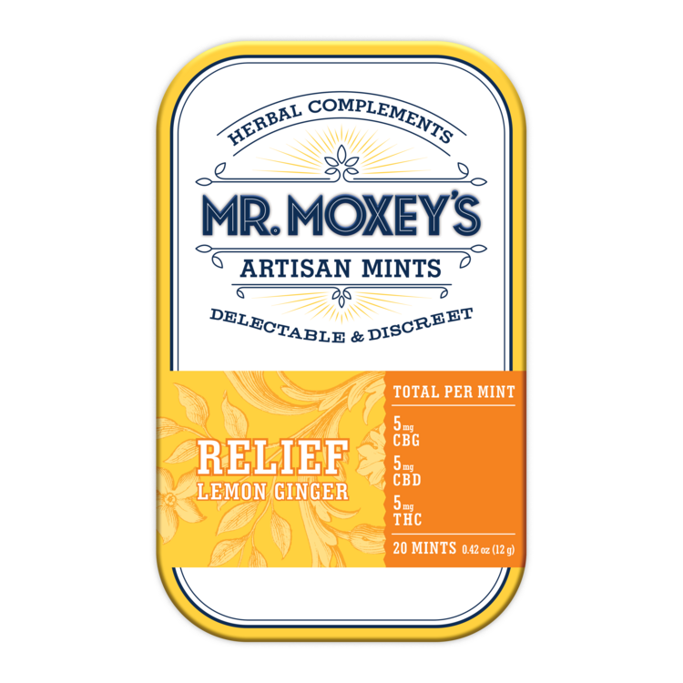 Relief Lemon Ginger Mints - 300mg