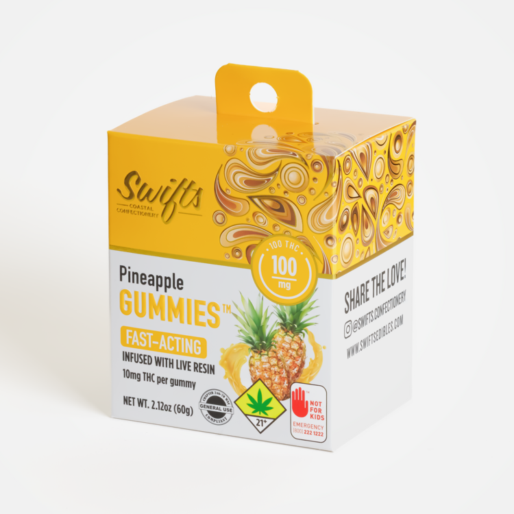 Edibles Gummies LIVE Resin Pineapple 60g