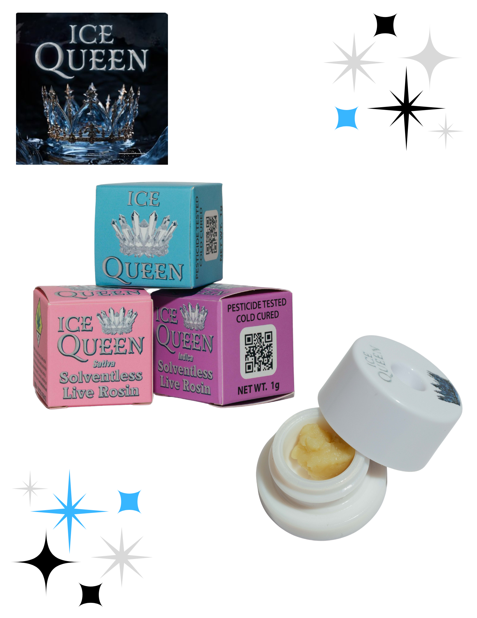 Ice Queen - Hash Rosin - Moroccan Peaches - 1g