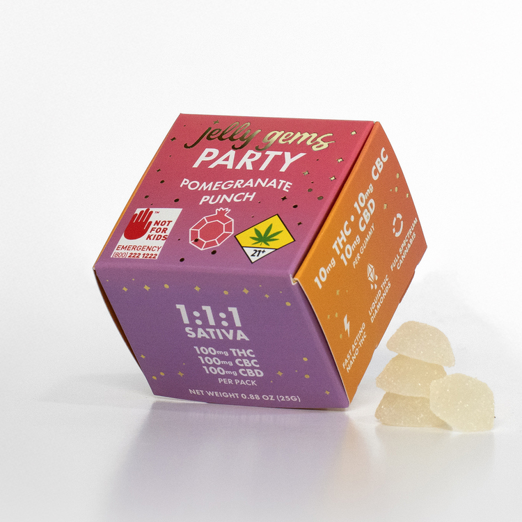 Pomegranate Punch Party (Sativa) - 300mg
