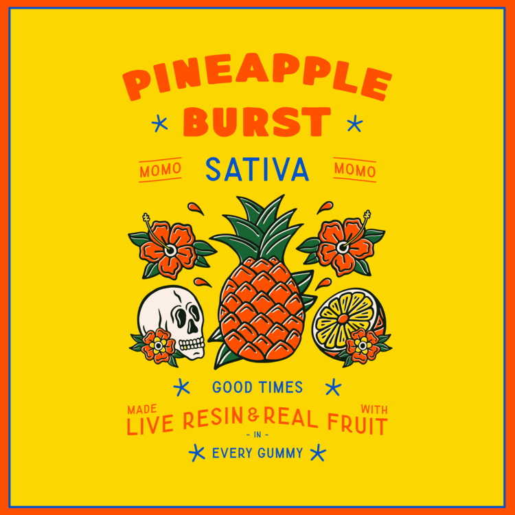 Pineapple Burst - Live Resin Gummies 100mg