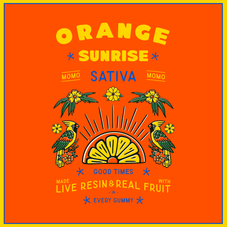 Orange Sunrise - Live Resin Gummies 100mg
