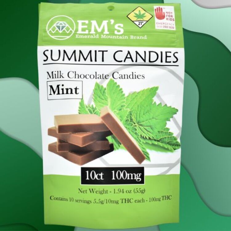 Mint Milk Chocolates - 100mg