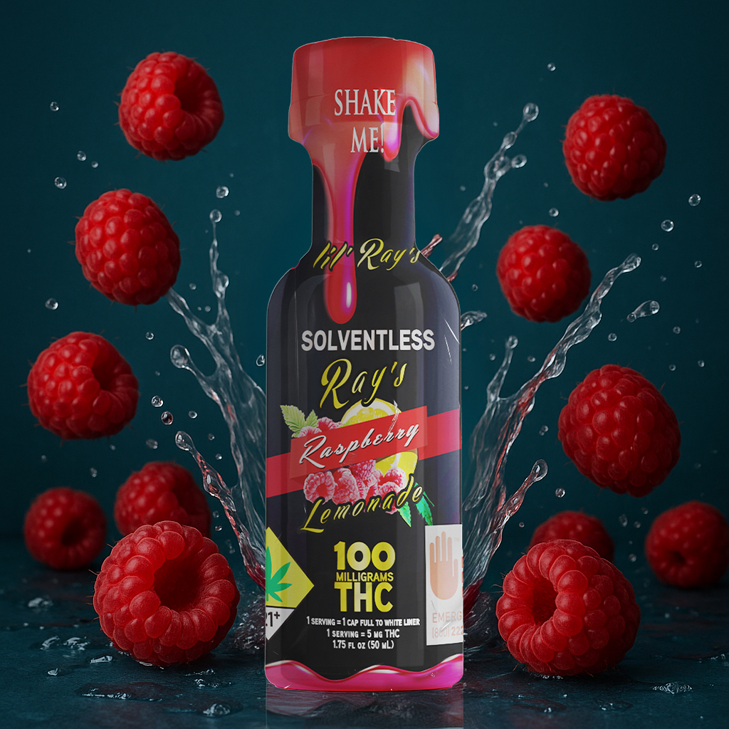 Ray's Lemonade - Lil' Rays Raspberry Lemonade Hash Rosin Shot 100mg THC