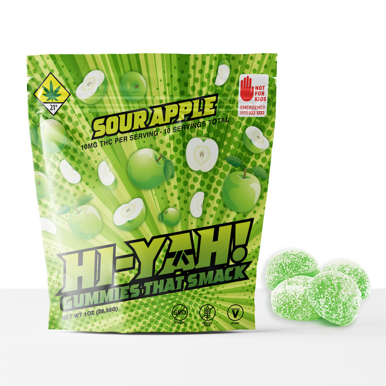 Sour Apple - Hash Rosin Gummies 100mg