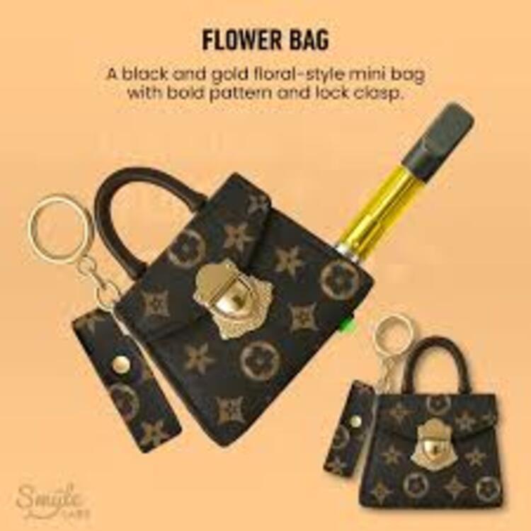 SMYLE: PURSEJAMIN BLACK FLOWER ($30)