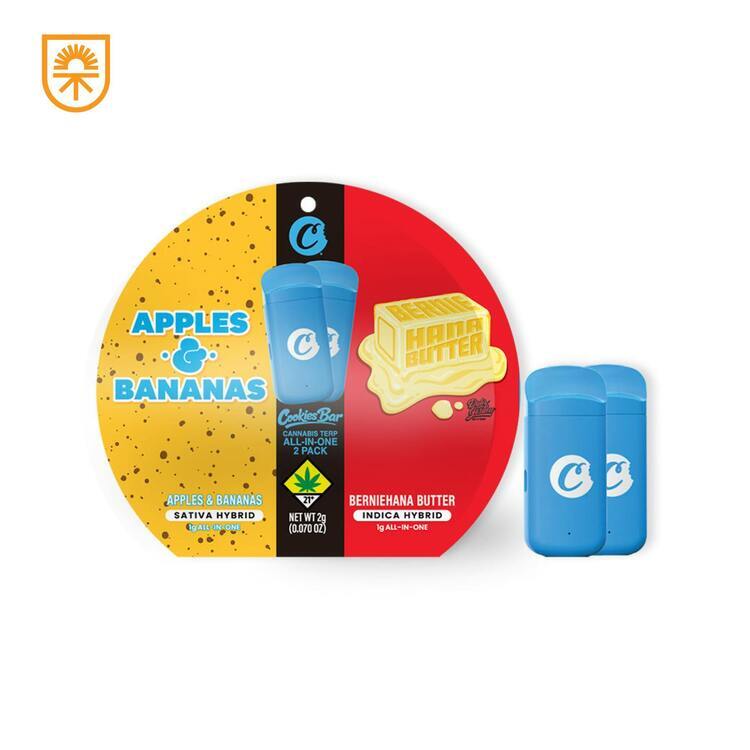 Apples & Bananas x Bernie Hana Butter - CART DISP - 2 (1.0g) - COOKIES BAR