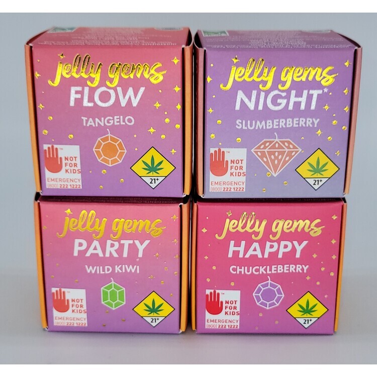 COWL Jelly Gems - Chuckleberry 1:1:1 CBC:CBG:THC gummies 10pk 300mg