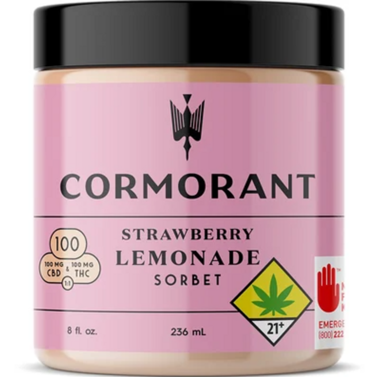CBD 1:1 Strawberry Lemonade - 4oz Frozen Sorbet