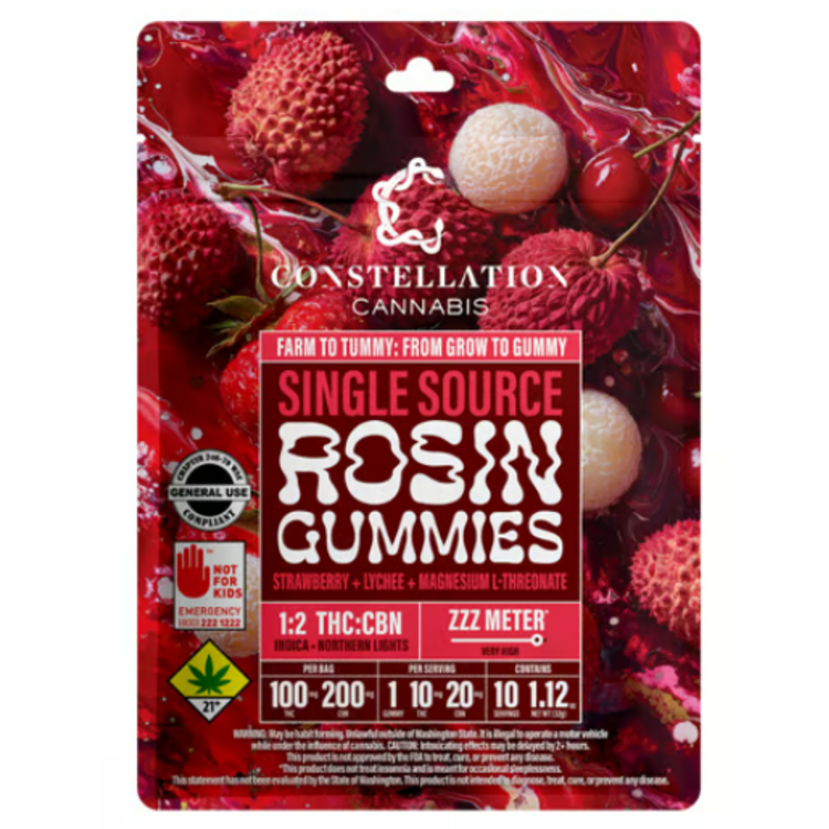 Strawberry Lychee + Magnesium L-Threonate - Hash Gummies 300mg