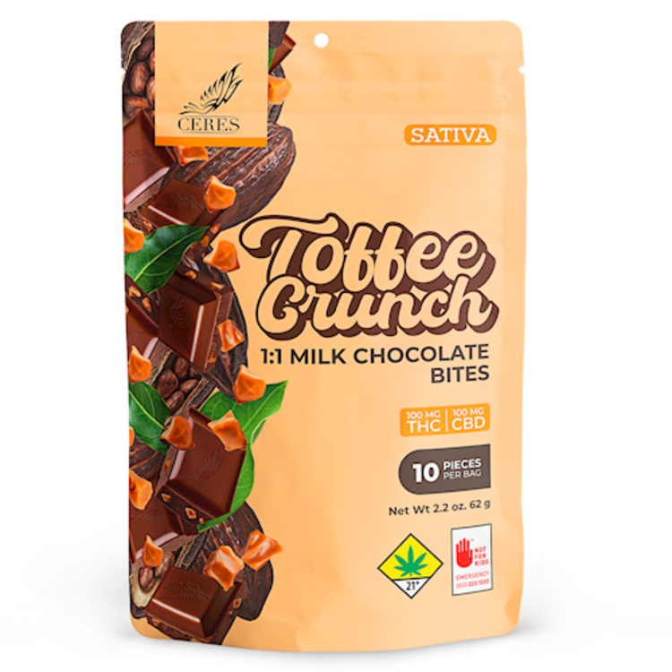 CERES: TOFFEE CRUNCH 1:1 - 10PK (EDIBLE)