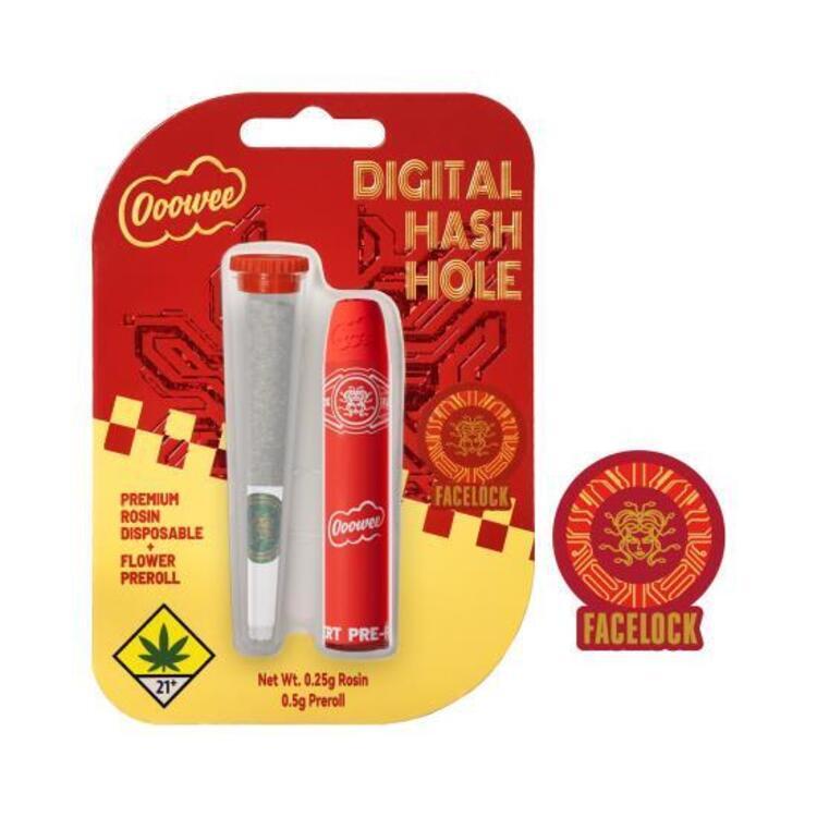 OOOWEE: DIGITAL HASH HOLE FACELOCK- .75GR (INFUSED)