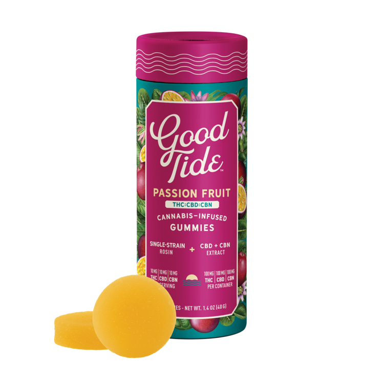 Good Tide Hash Rosin Solid Edible Passion Fruit 1:1:1 CBN@300mg