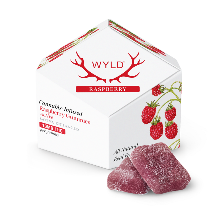 WYLD Solid Edible Raspberry 10PK@100mg