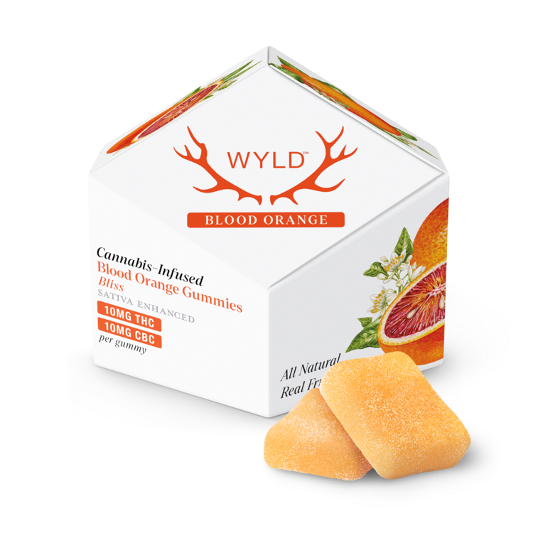 WYLD Solid Edible 1:1 CBC Blood Orange 10pk@100mg