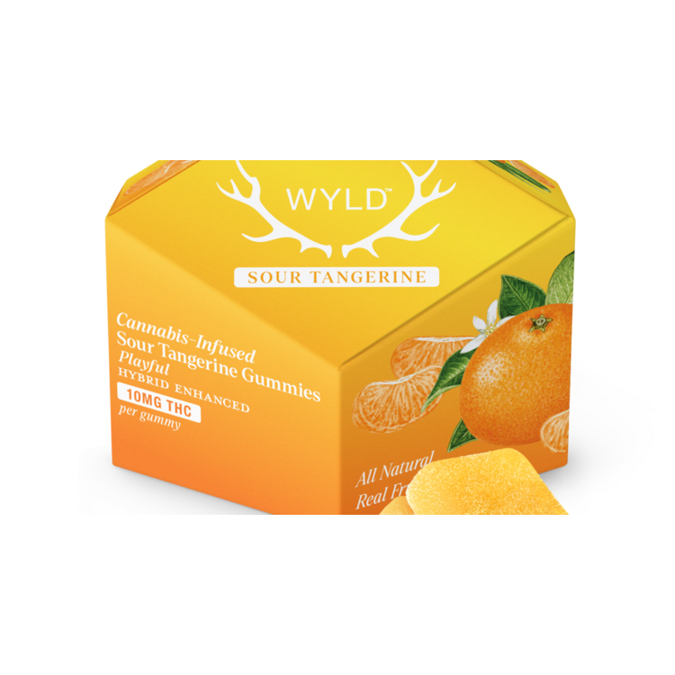 WYLD Solid Edible Sour Tangerine 10pk@100mg