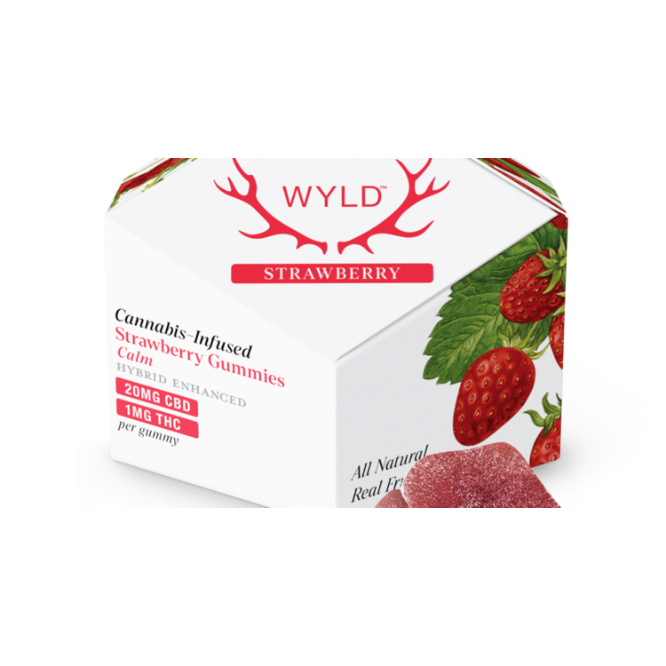 WYLD Solid Edible 20:1 Strawberry 10pk@210mg