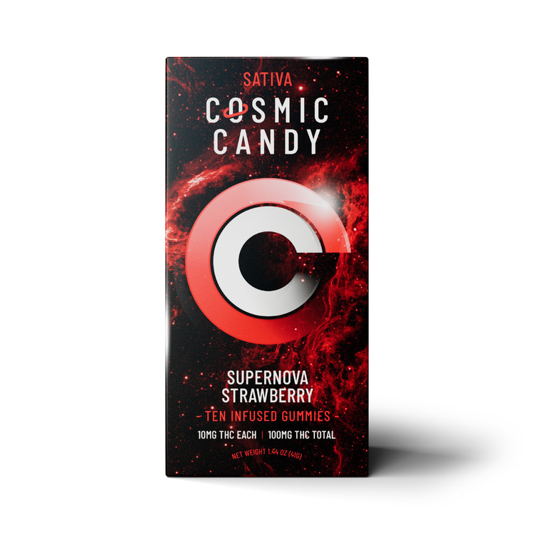Cosmic Candy Solid Edible Supernova Strawberry Sativa 10pk@100mg