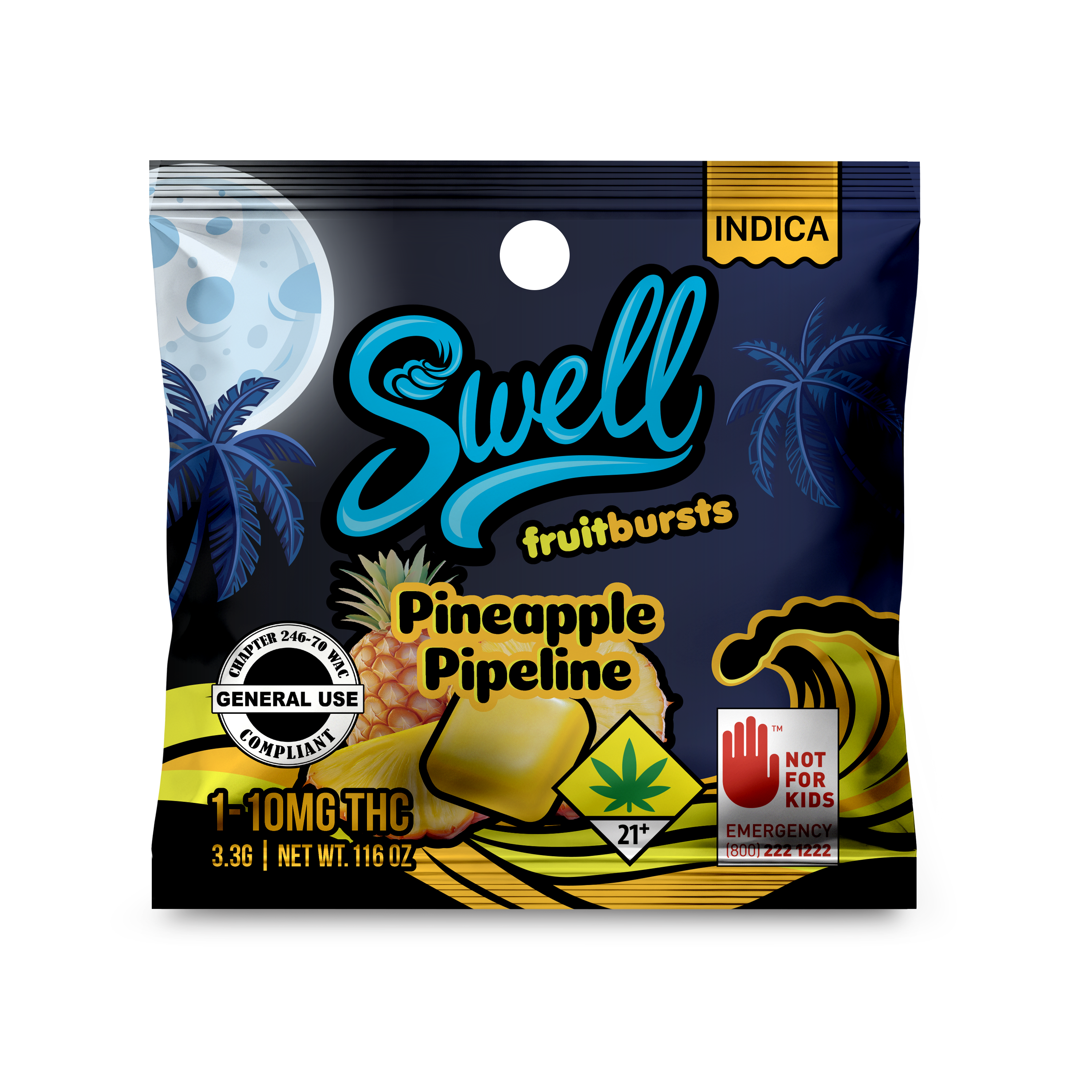 Edible Indica Pineapple Pipeline