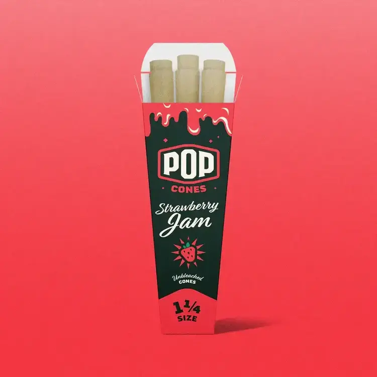 PAPERS - POP CONES - Strawberry Jam (1 1/4 6pk) - $6