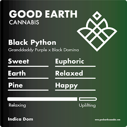 Good Earth FL Black Python 3.5g