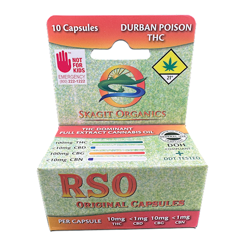 Capsules RSO Original Durban Poison DOH