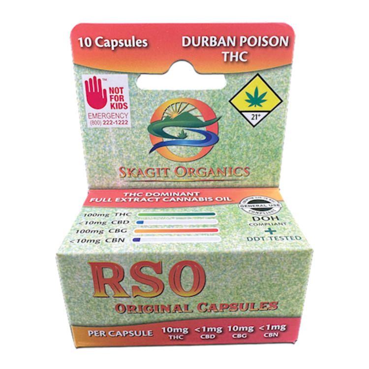 Capsules RSO Original Durban Poison DOH