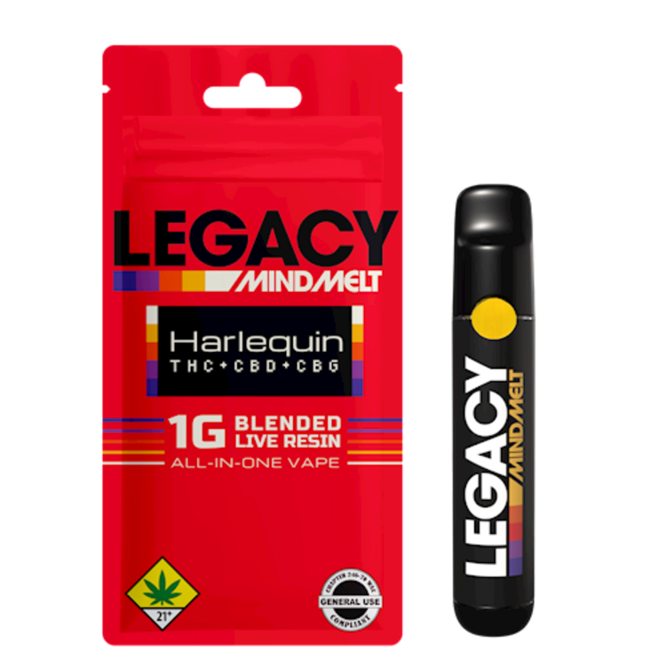 BOTAA Harlequin THC:CBD:CBG Legacy disposable vape MM 1g