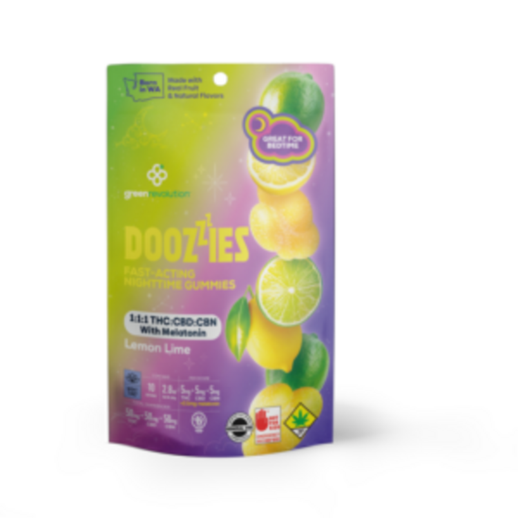 150mg Lemon Lime Soft Candies Doozies 1:1:1 + Melatonin