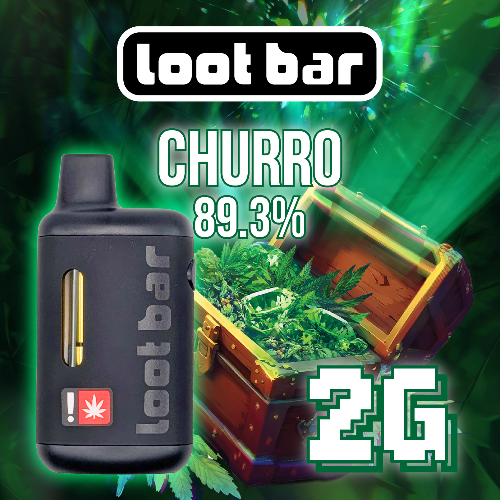 Loot Bar: LOOT AiO 2g Churro (H) DISPOSABLE liquid diamonds