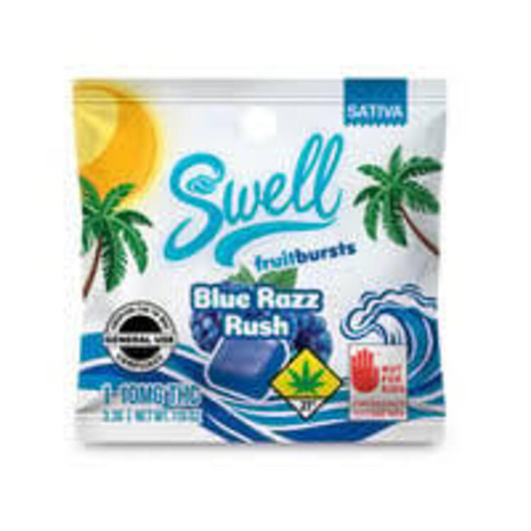 Blue Razz Rush Sativa - SWEET - (10mg) - SWELL