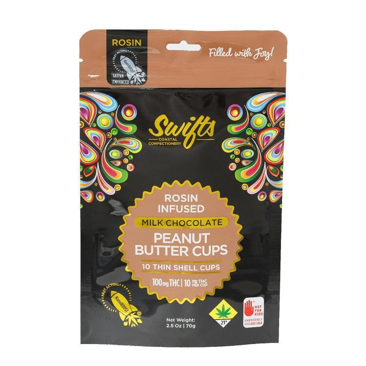 Swifts Solid Edible Indica Milk Chocolate Peanut Butter Cups@100mg