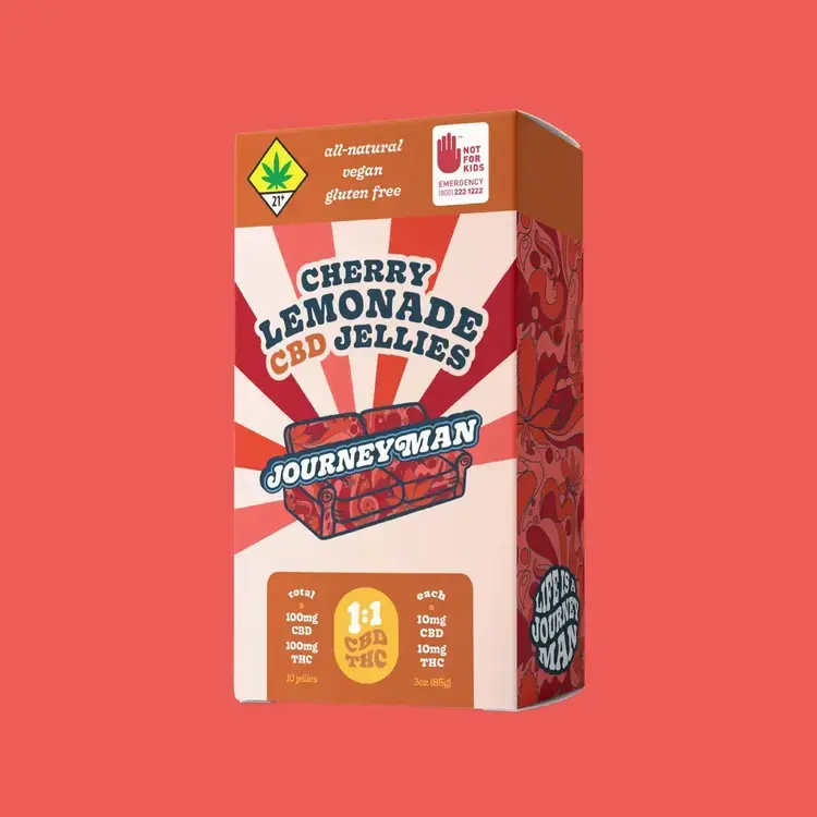 Journeyman Solid Edible Fruit Jelly Cherry Lemonade 1:1@200mg