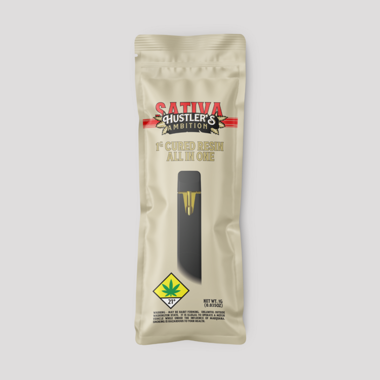 Hustler's Ambition Disposable Vape Green Crack @1g