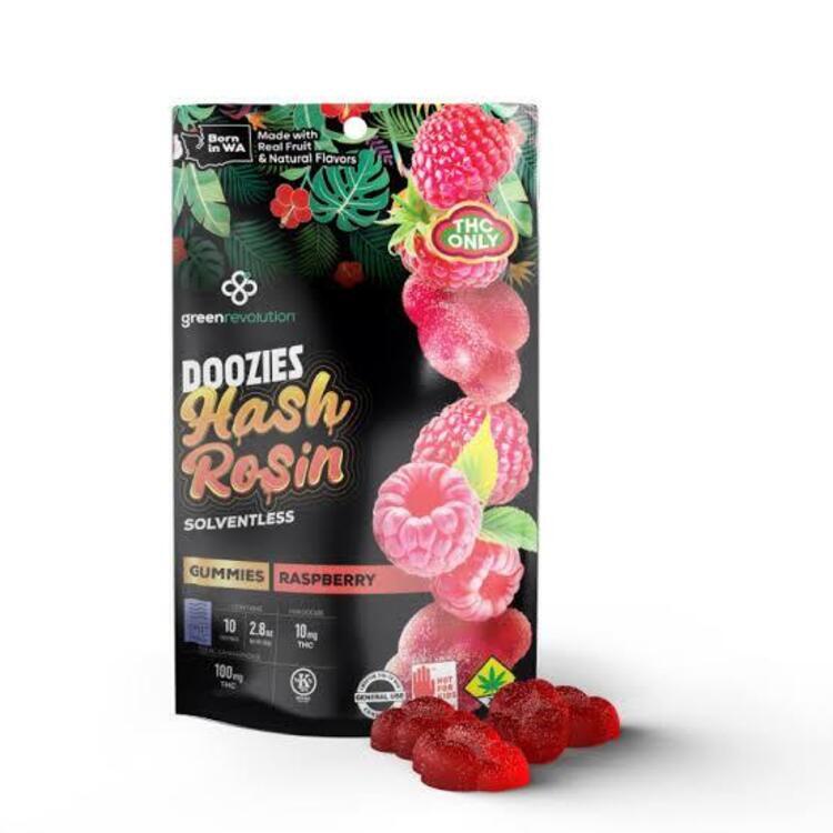 100mg Raspberry Soft Candies Doozies Solventless Chill