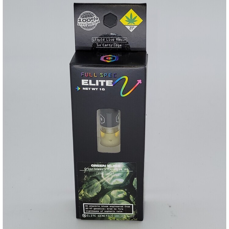 LEAF Green Bliss Full-Spec Elite ceramic core live resin cartridge 1g